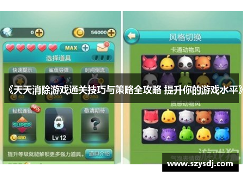 《天天消除游戏通关技巧与策略全攻略 提升你的游戏水平》